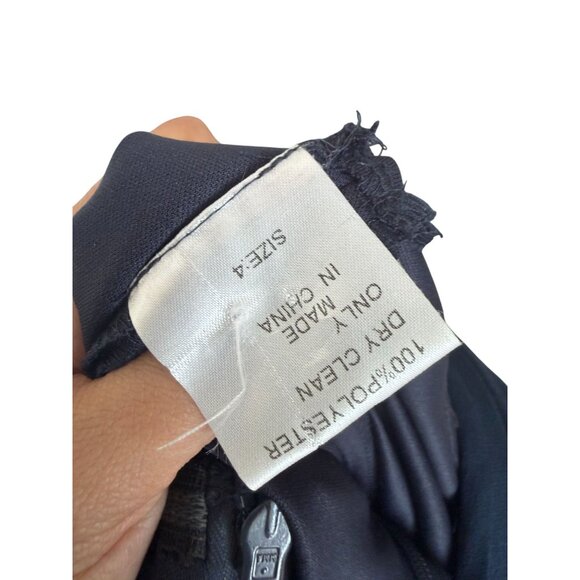 TADSHI SHOJI Vintage Navy Blue Maxi Occasion Gown Size 4 - Picture 14 of 14